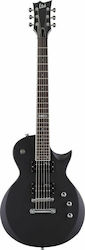 ESP LTD EC-200 Chitară Electrică Tăietură unică cu HH Configurație Doze Black Satin