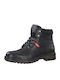 S.Oliver Men's Leather Military Boots Black