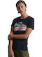 Superdry Vintage Logo Damen Sport T-Shirt Eclipse Navy