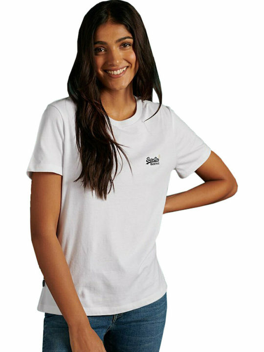 Superdry Damen T-shirt Weiß