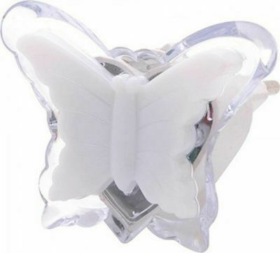 Ankor Ankor Nachtlichter Für Das Kinderzimmer LED Schmetterling Stromquelle Weiß Mit Weißem Licht