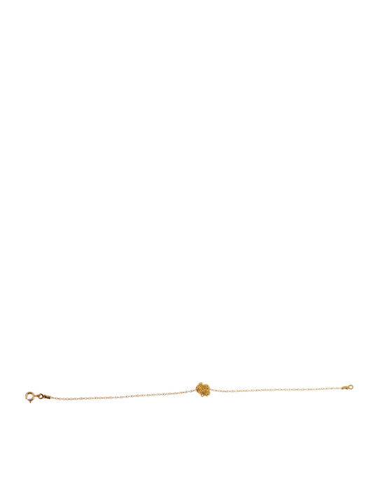 Gold Plated Silver Bracelet with Design - PL00167