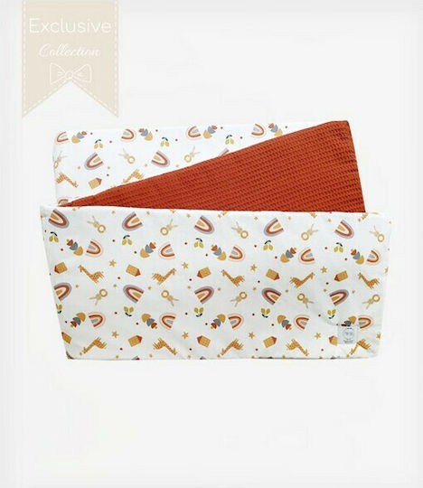 Tiny Toes Funky Bohemian Crib Bumpers Classic Inside Red 30x210cm