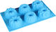 Keskor No Coating Silicone Cupcakes & Muffins 6 Cups Baking Pan 28.5x17.5x4cm