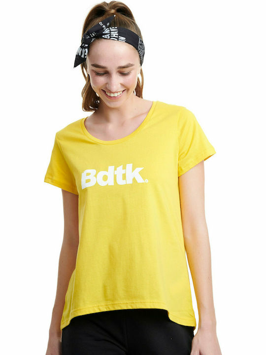 BodyTalk 1202-900128 Γυναικείο Αθλητικό T-shirt Κίτρινο