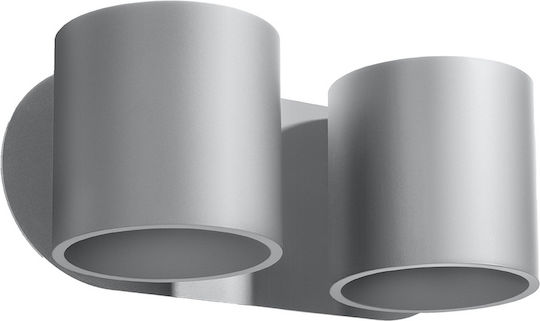 Sollux Orbis 2 Modern Lamp Wall Gray 26x14x14cm