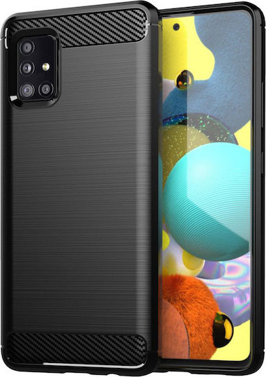 Powertech Back Cover Σιλικόνης Μαύρο (Galaxy A71)