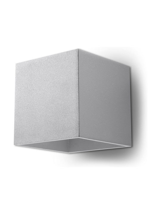 Sollux Quad 1 Lamp Wall Gray 10x13x13cm