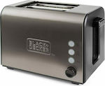 Black & Decker BXTO900E ES9600060B Toaster 2 Slots 900W Inox