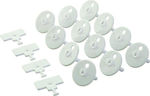 Dreambaby Προστατευτικά Καλύμματα για Πρίζες από Πλαστικό σε Λευκό Χρώμα 16τμχ