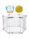 Dreambaby Royale 3 in 1 Πτυσσόμενη Πόρτα Ασφαλείας σε Λευκό Χρώμα 380x74εκ.