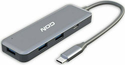 NOD Hybrid USB 3.1 Hub 4 Porturi cu conexiune USB-C