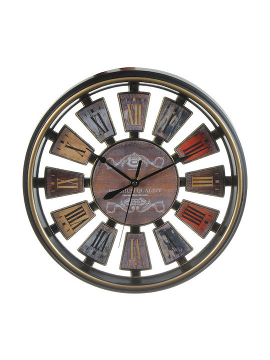 Keskor Antique Wall Clock Plastic Multicolour Ø30cm