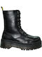 Envie Shoes Women's Medium Heel Combat Boots Black