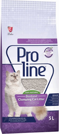 Lider Proline Bentonine Bentonite Cat Litter with Scent Lavender 5lt