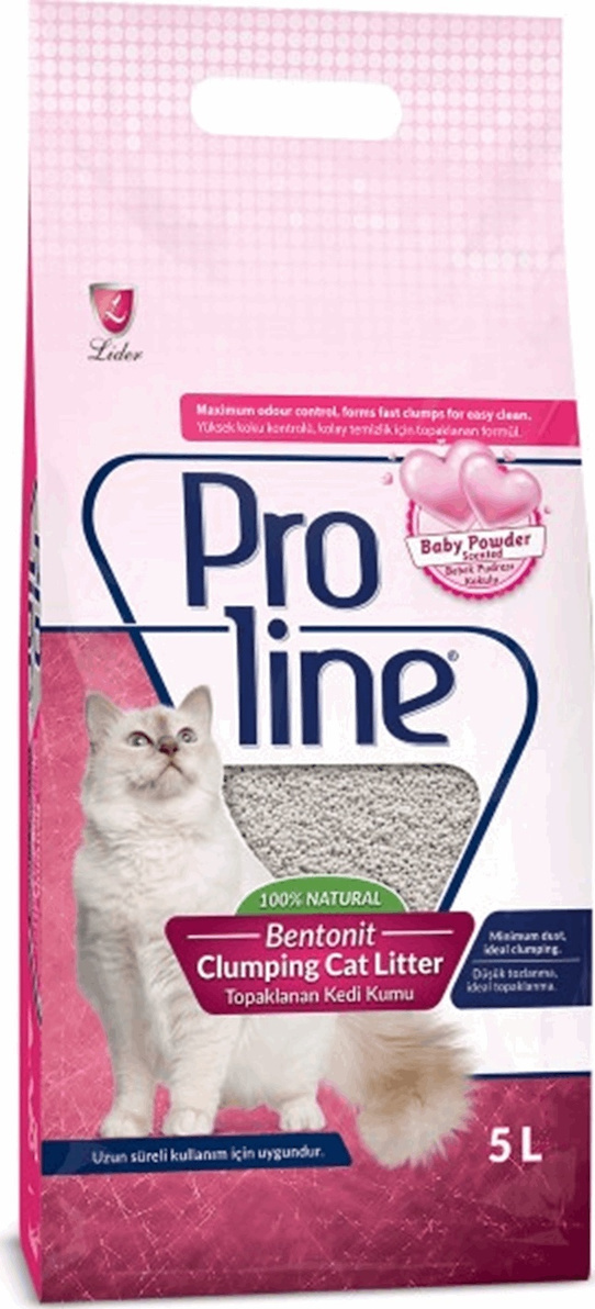 Proline Bentonine Clumbing Cat Litter Baby Powder 10lt Skroutz.gr