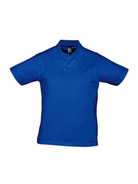 Sol's Prescott Men's Short Sleeve Promotional Blouse Blue