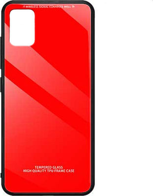 Forcell Glass Synthetic Back Cover Red (Galaxy A51)