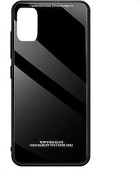 Forcell Glass Back Cover Μαύρο (Galaxy A41)