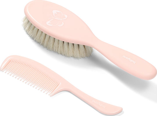 Babyono Baby Brush & Comb BN568 Light Pink 2pcs