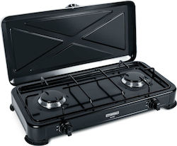 Promis KG200 Black Countertop Burner Flüssiggas Double Schwarz Promis KG200 Black Countertop Burner Flüssiggas Double Schwarz