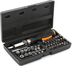 Defort Screwdriver Socket with 40 Interchangeable Tips