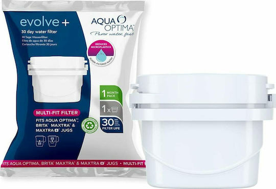 Aqua Optima Ανταλλακτικό Φίλτρο Νερού για Κανάτα από Ενεργό Άνθρακα Evolve+ 12τμχ
