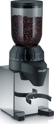 Graef CM 820 Electric Coffee Grinder 128W for 250gr Beans and 40 Grind Levels Silver