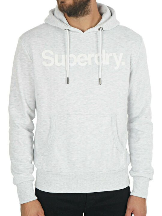 Superdry Men's Sweatshirt with Hood & Pockets Gray