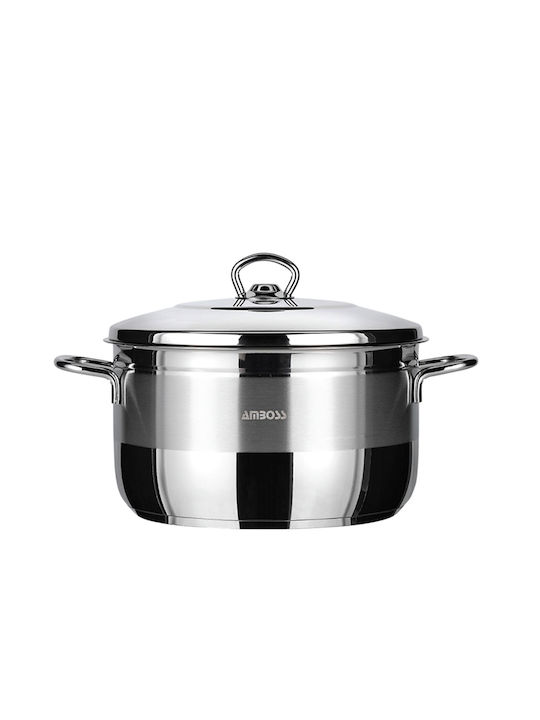 Amboss Saphire Βαθιά Ανοξείδωτη Κατσαρόλα 11lt / 28cm