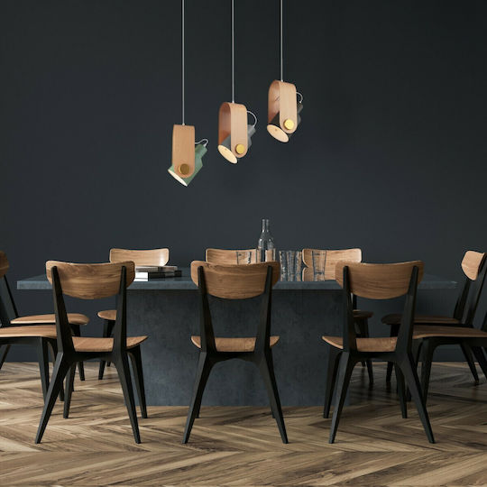 Hatzipantos Stores Pendant Light Brown with Socket E27 67x15cm