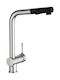 Ideal Standard Ceralook Kitchen Counter Faucet with Pull-Out Spray Silver