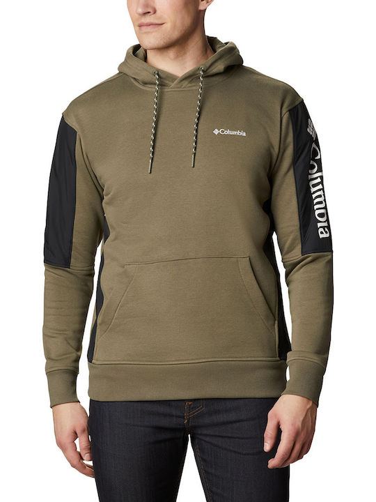 Columbia Minam River Herren Sweatshirt Jacke mit Kapuze und Taschen Khaki