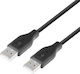 TB Touch USB 2.0 Cable USB-A male - USB-A male Μαύρο 1.8m (AKTBXKU1PAAW18B)