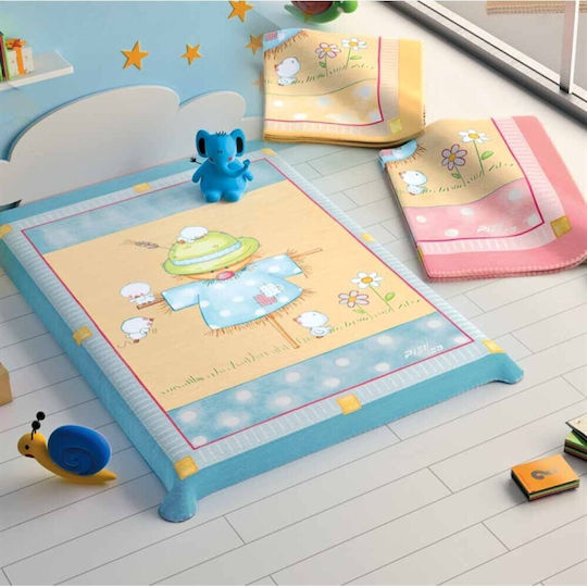 Piel SA Babydecken Wickeltücher für Kinderzimmer 6071 Schiachtro 80x110cm