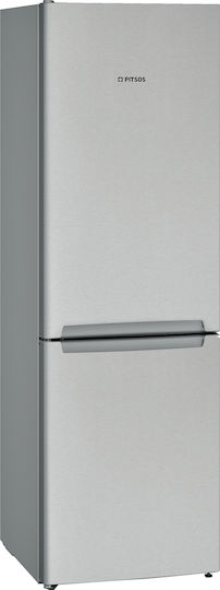 Pitsos Ψυγειοκαταψύκτης 326lt Total NoFrost Υ186xΠ60xΒ66εκ. Inox PKNB36VIE3