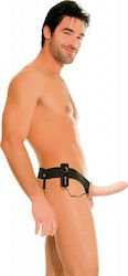 Kinx Extender Hollow Vibrating Strap On Harnașament cu Dildo 16cm și Vibrație în Culoare Negru