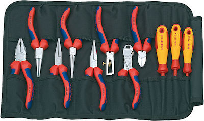 Knipex Pliers set Electrician Length 100mm 11pcs 00 19 41