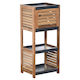 671 Element Floor Bathroom Column Cabinet L37xD30xH83cm Brown
