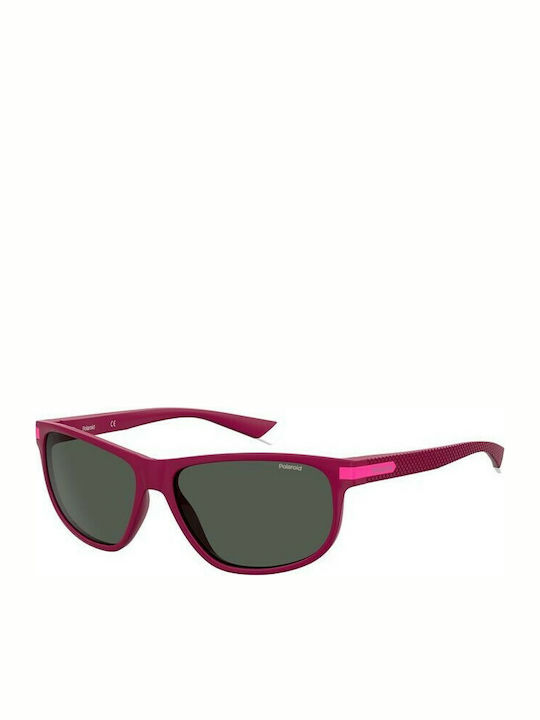 Polaroid Men's Sunglasses with Pink Acetate Frame and Gray Polarized Lenses PLD 2099/S OTH/M9