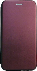 Elegance Synthetic Leather Book Burgundy (Galaxy A31)