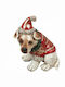 Zaros Christmas Plastic Figure Doggy Red Height 15cm 2pcs