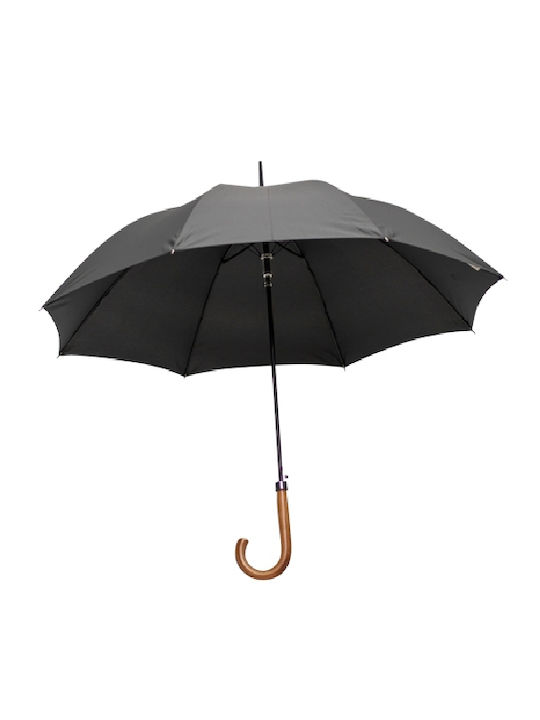 Guy Laroche Automat Umbrelă de ploaie cu baston de mers pe jos Neagră