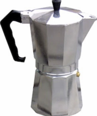 Sidirela Espresso-Kanne 6 Cups Edelstahl Silber