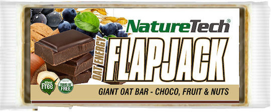 NatureTech Oat Bars with Belgian Chocolate Fruits & Nuts Oat Bar / Nuts / Energy / Flapjack with Belgian Chocolate Fruits & Nuts 100gr