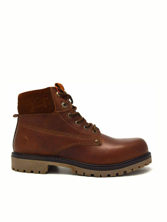 Wrangler Arch Leder Stiefel Cognac