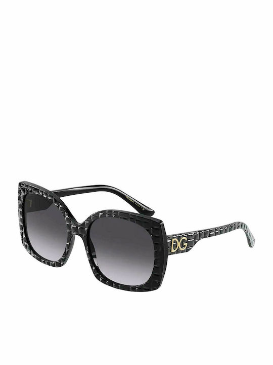 Dolce  Gabbana Γυναικεία Γυαλιά Ηλίου με Μαύρο Κοκκάλινο Σκελετό και Μαύρο  Ντεγκραντέ Φακό DG4385 501/8G