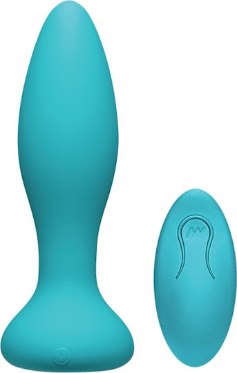 Doc Johnson A Play Vibe Experienced Vibe Anal Vibrator with Wireless Functionality Turquoise 14.6cm
