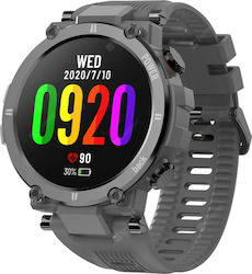 Kospet Raptor Aluminium 47mm Αδιάβροχο Smartwatch με Παλμογράφο (Γκρι)