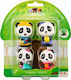 Les Klorofil Miniature Toy Οικογένεια Panda for 1.5+ Years